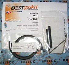 NEW 1939-1953 BUICK Ser.40 &50 REAR MAIN OIL LIP SEAL SET