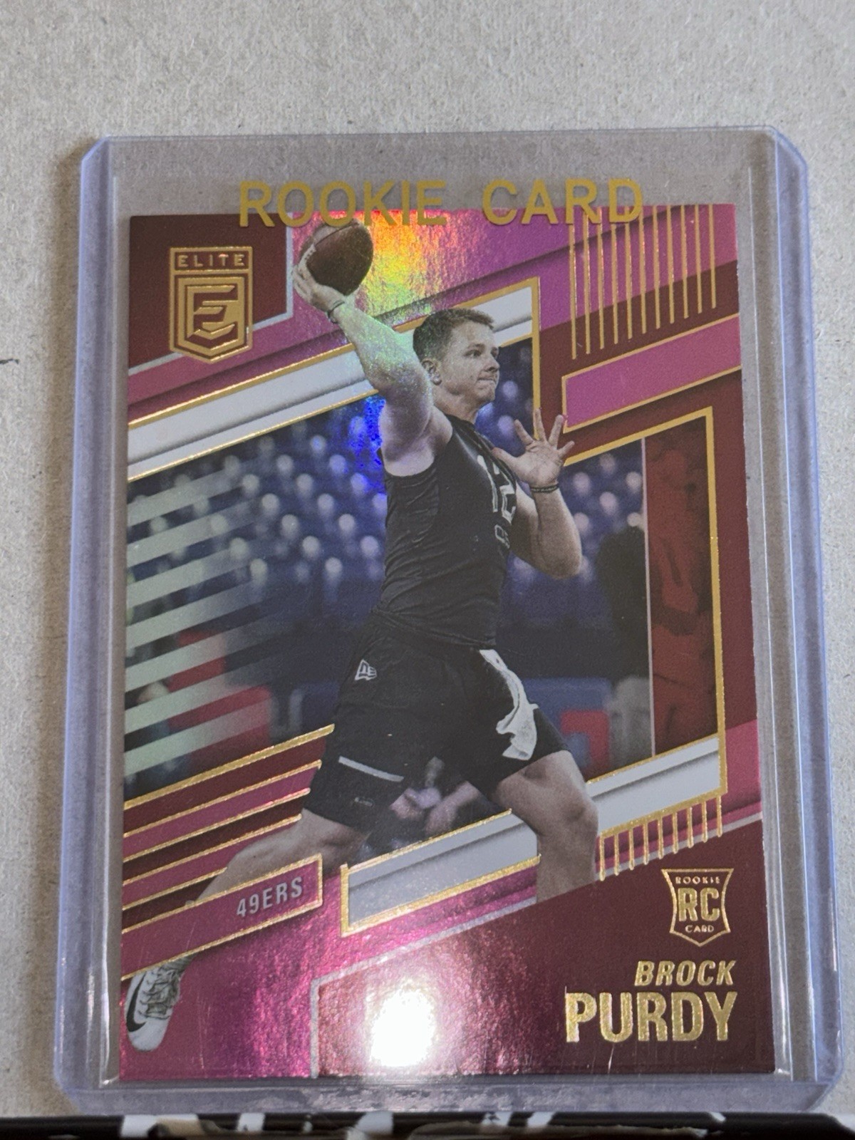 2022 Panini Donruss Elite - Rookies Brock Purdy #185 Pink (RC)