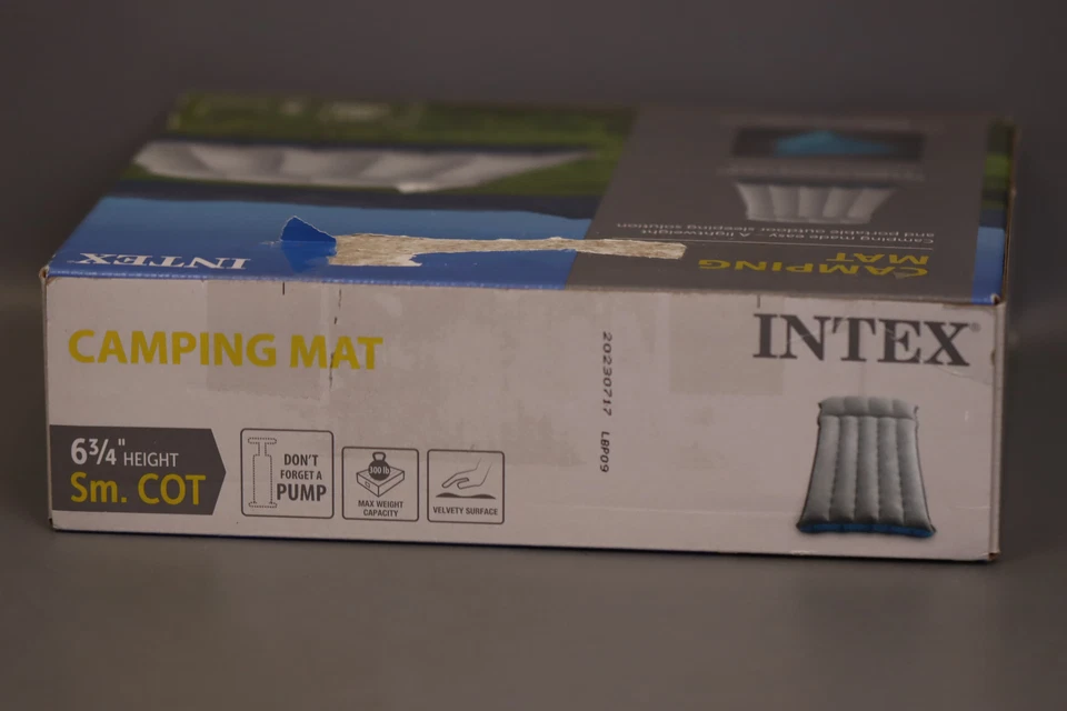 Intex - Colchón de aire para dormir camping 26,5" x 72,5": uso duradero en exteriores Foto 4 de 4