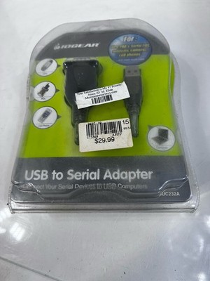NEW SEALED- IOGEAR USB 2.0 to Serial RS-232 Adapter, GUC232A, Adds Serial Port