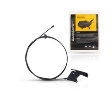 For Dodge Ram 150025003500 1994-2002 Hood Release Cable Texture Black Whandle