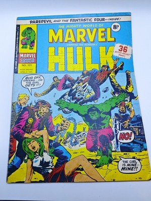 The Mighty World of Marvel Hulk No. 131 (1975) Vintage UK Marvel Comic
