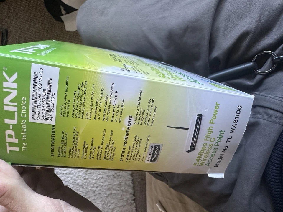 TP-Link 54Mbps High Power access points TL-WA5110G . - Image 3 of 4