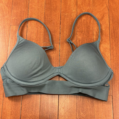 PINK SPORT Ultimate Push Up Sports Bra Bathing Suit Top Teal Green Small Bikini