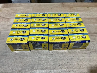 20-PK BrassCraft 3/8” FIP Inlet x 3/8” Compression Outlet 1/4-Turn Angle Valve