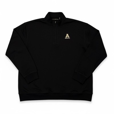 Greg Norman Appalachian State Mountaineers Quarter Zip Pullover Black Mens XL