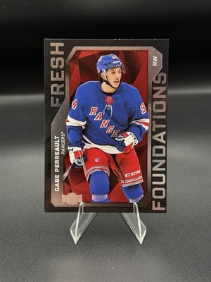 Gabe Perreault Rookie Fresh Foundations 2025-26 Metal Universe Hockey Red RC /99