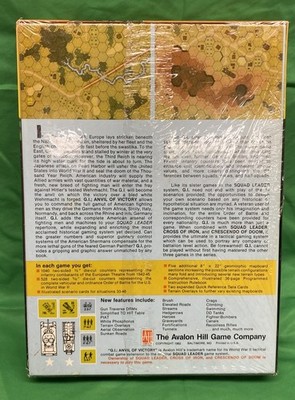 🔥💎Avalon Hill Squad Leader GI Anvil of Victory Unpunched-SEALED