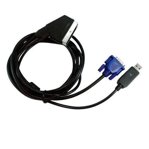 VGA to SCART 15Khz USB ArcadeVGA Cable Mister FPGA Compatible +5V + 12V