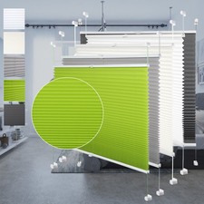 Plissee Klemmfix Faltrollo ohne Bohren Jalousie Fenster Rollo Farbe Wählbar#1537