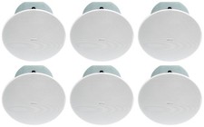 6 Rockville CC8-SUB 8" Commercial/Restaurant 70V Ceiling Subwoofers Rough-In Kit