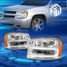 Para 02-09 Trailblazer/EXT LED DRL Proyector Ámbar Faro Lateral Juego Lámpara Cromo