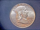 1950-D US Franklin Half, Circulated Ave Grade, .36169 Oz Slv (US-8996)