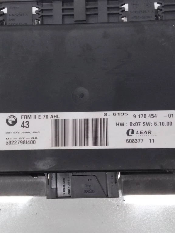 BMW X5 E70 2007 Modulo Luce Sensore Luce 9170454 JDF7951 - Immagine 3 di 3