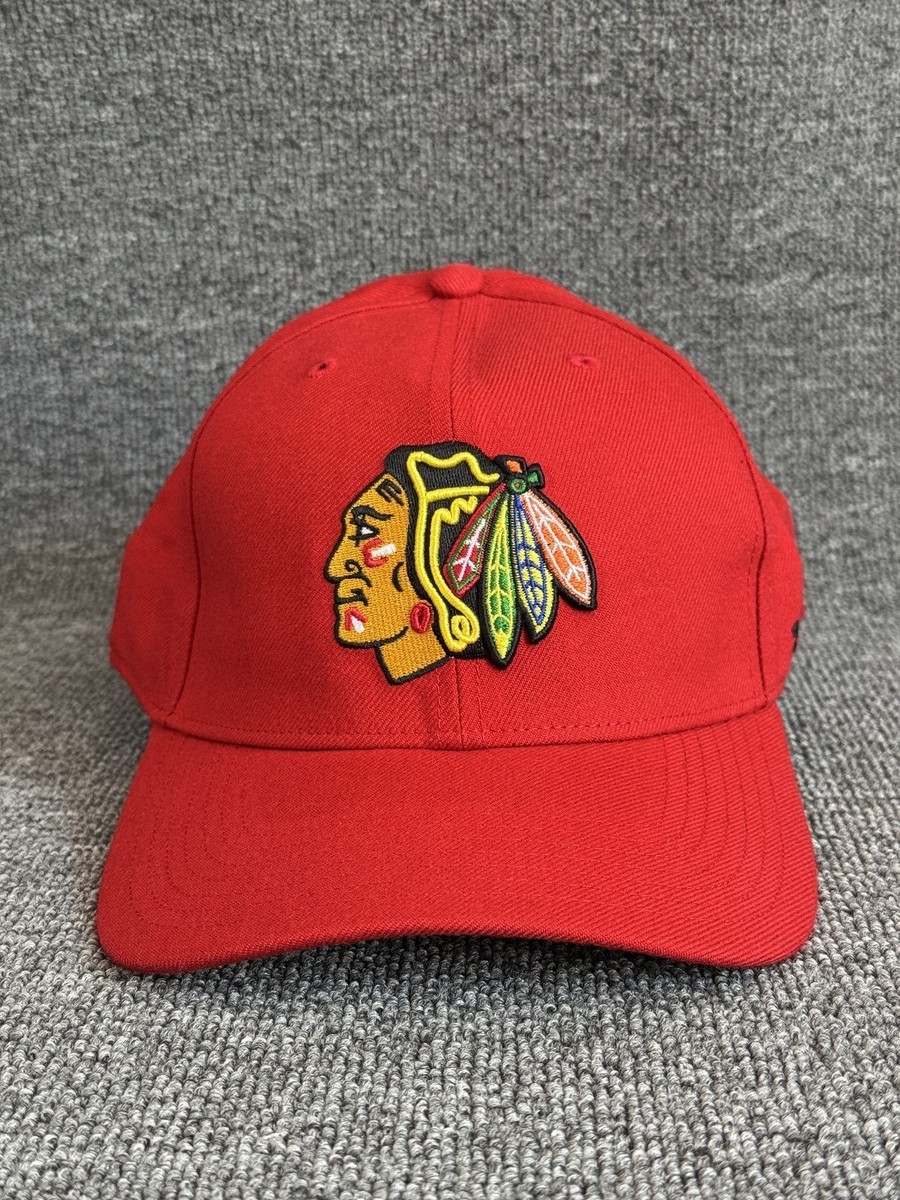 '47 Brand Chicago Blackhawks Fitted Cap Red Size 8 NHL Hat