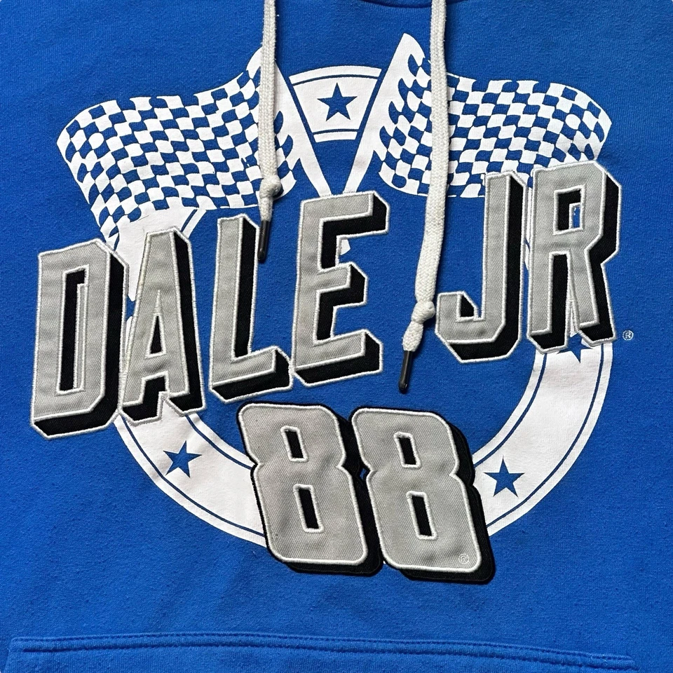 NASCAR Dale Earnhardt Jr 88 Sudadera con Capucha Para Hombre XL Azul Pullover Polar Y2K Años 2000 Foto 3 de 4