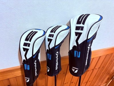 TaylorMade SIM2 MAX Driver 9° & Fairway Wood 3W 15° 5W Set Used