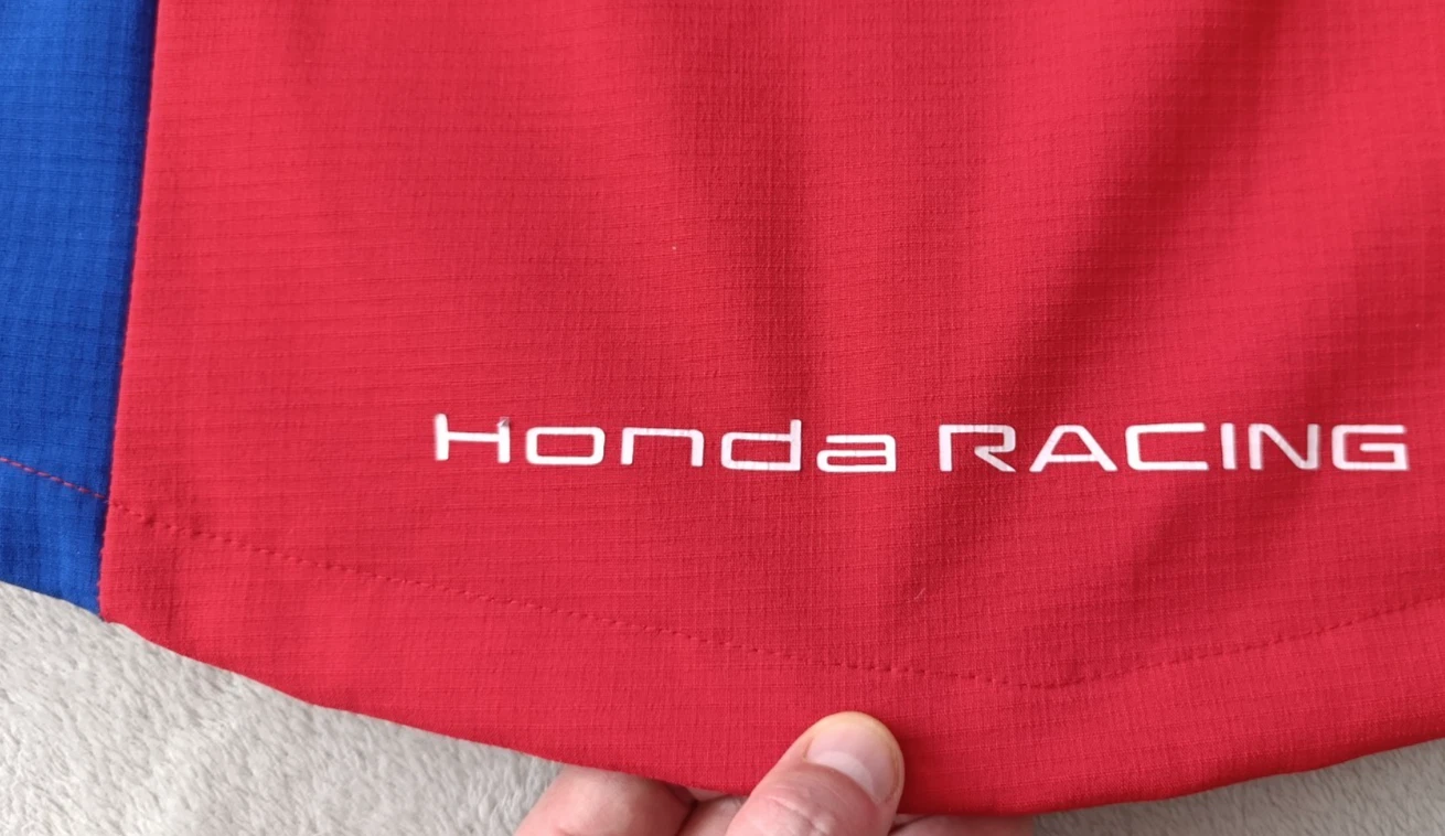 Honda Racing HRC Motul Motorsport mens Red Blue Softshell Hooded Jacket size M image 17
