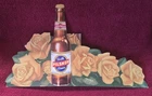 Vintage Great Falls Montana Volk Beer Die Cut Cardboard Advertising Sign