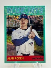 2025 Topps Archives ALAN RODEN Rookie Aqua Scope Foilboard 1964 Design /75 #94