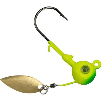 Kalin's Google Eye Spinner Jig 1/8 oz - Chartreuse Green - 2 per pack