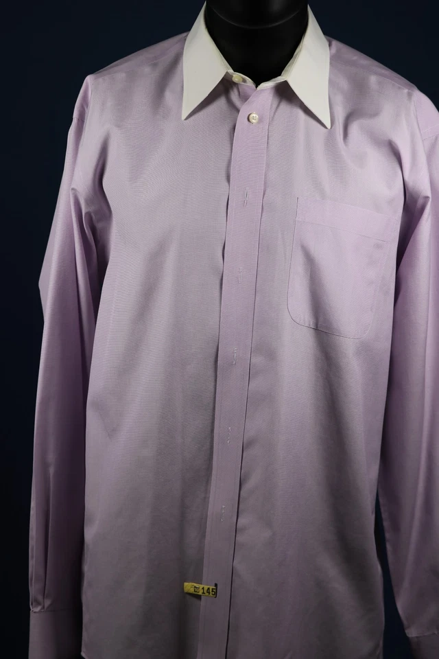 Nautica Contrast Collar Non Iron Dress Shirt 15.5 34/35 Premium Cotton Chest 46 - Image 2 of 4