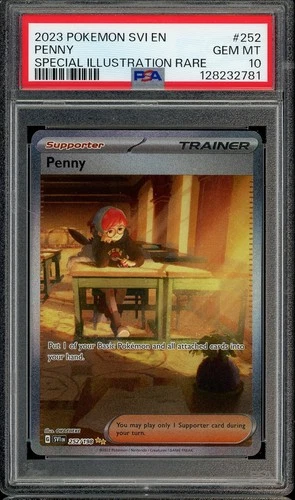 2023 POKEMON SVI EN #252 PENNY GEM MT PSA 10 SIR