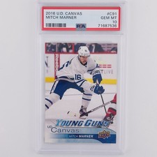 Mitch Marner Canvas Young Guns PSA 10 💎 2016-17 Upper Deck C91 Rookie Toronto