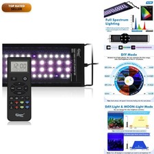 Hygger Advanced Remote Control Aquarium Light Customizable Full Spectrum Fish