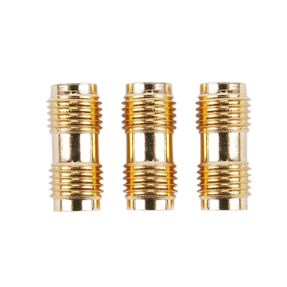 3x Gold  Connector SMA Female to SMA Female For Two Way Radio SMA-F to9960 - Image 4 of 4