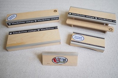 Lot of Black River Wood Fingerboard Ramps (Boxes, Table) Handmade in Germany