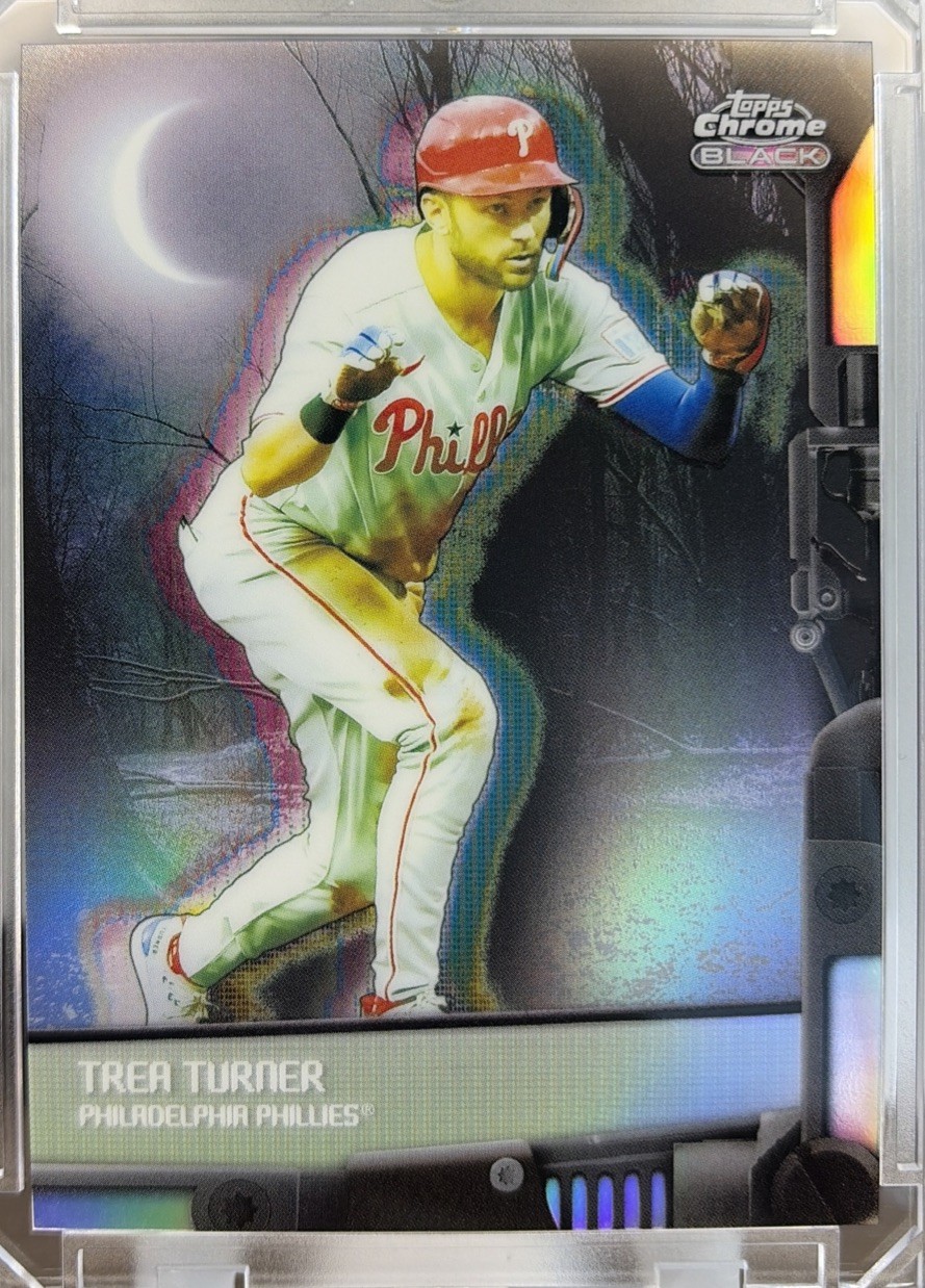 2026 Topps Chrome Black Trea Turner Nocturnal Phillies NOC-40 MINT