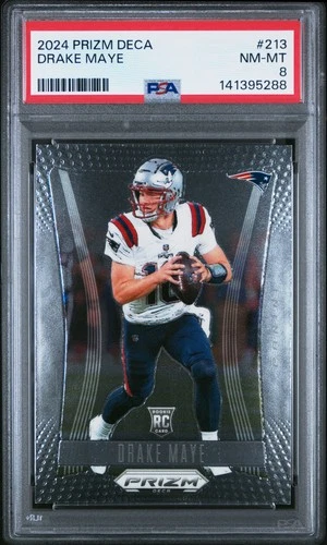 2024 PANINI PRIZM DECA #213 DRAKE MAYE ROOKIE RC PSA 8