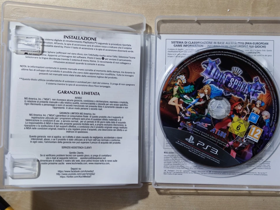 ODIN SPHERE LEFTHRASIR PS3 PLAYSTATION 3 PAL ITA ITALIANO CONSEGNA 24/48H, foto 2 di 4