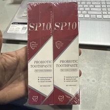 2x Sp10 Probiotic Toothpaste,Sp10 Ultra Whitening Toothpaste, Dental