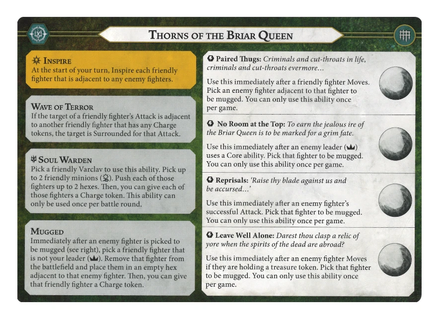 Thorns of the Briar Queen + Cards - Nighthaunt - Warhammer Underworlds - NoS - Image 4 of 4