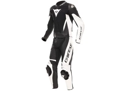 Dainese Demon Sprint Combinaison Moto En Cuir 2 Pièces Noir Blanc - Photo 1/3
