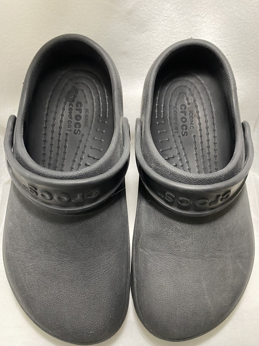 CROCS Bayaband Clogs Shoes Unisex Adult MENS Sz 5, Wo's Sz Black