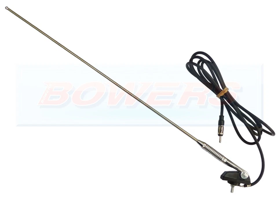 BOWERS Universal Roof Mount Stainless Steel Classic Car Radio Aerial Ariel Arial Mini
