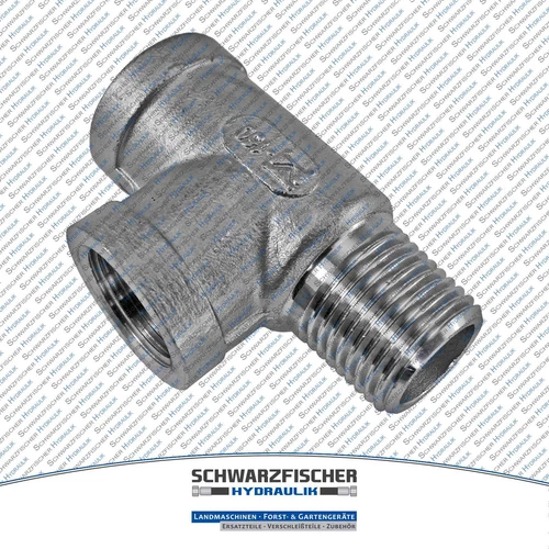 T-Stück Messing Edelstahl Temperguss Gewinde Fitting Luft Wasser Druckluft
