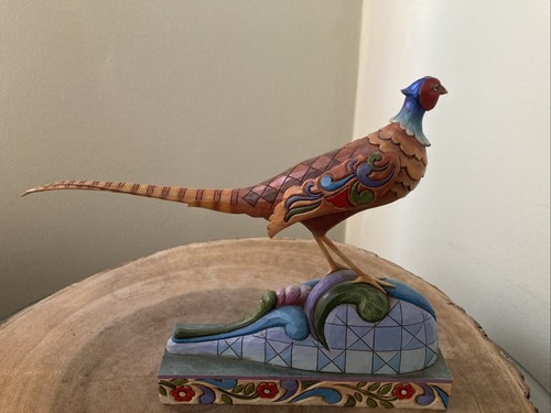 Jim Shore Heartwood Creek Pleasant Pheasant Bird 2010 Figurine *Chipped Tail* - Picture 2 of 7