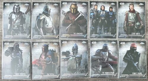 2022 Topps Chrome Star Wars Mandalorian ARMORED & READY Complete Set AR 1-10 - Picture 1 of 1