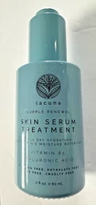 Lacuna Supple Renewal Skin Serum Treatment Vitamin B5 & Hyaluronic Acid 2 oz New