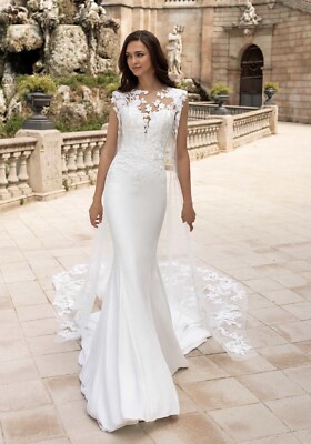 Pronovias Drail couture lace wedding gown US 10 | eBay