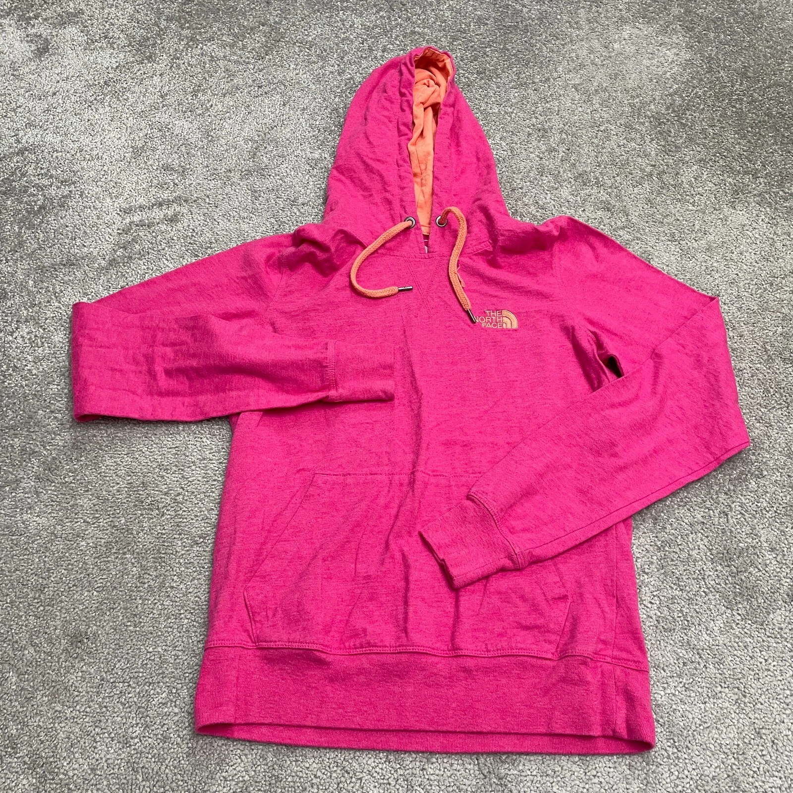 The North Face Classic Fit Pullover Hoodie Sweatshirt Womens Medium Pink Casual