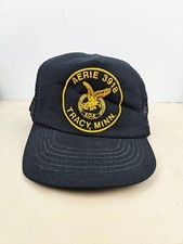 Vintage USA MADE FOE Fraternal Order Eagles Puffy Print Trucker Hat Snapback Cap