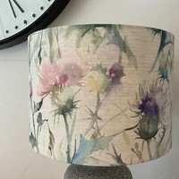 New Lampshade Handmade in UK - Voyage Maison Cirsium Damson Fabric
