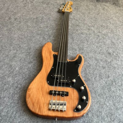 Fretless Jazz Style Bass - 4 Saiten - Brandneu - Natürliches Finish