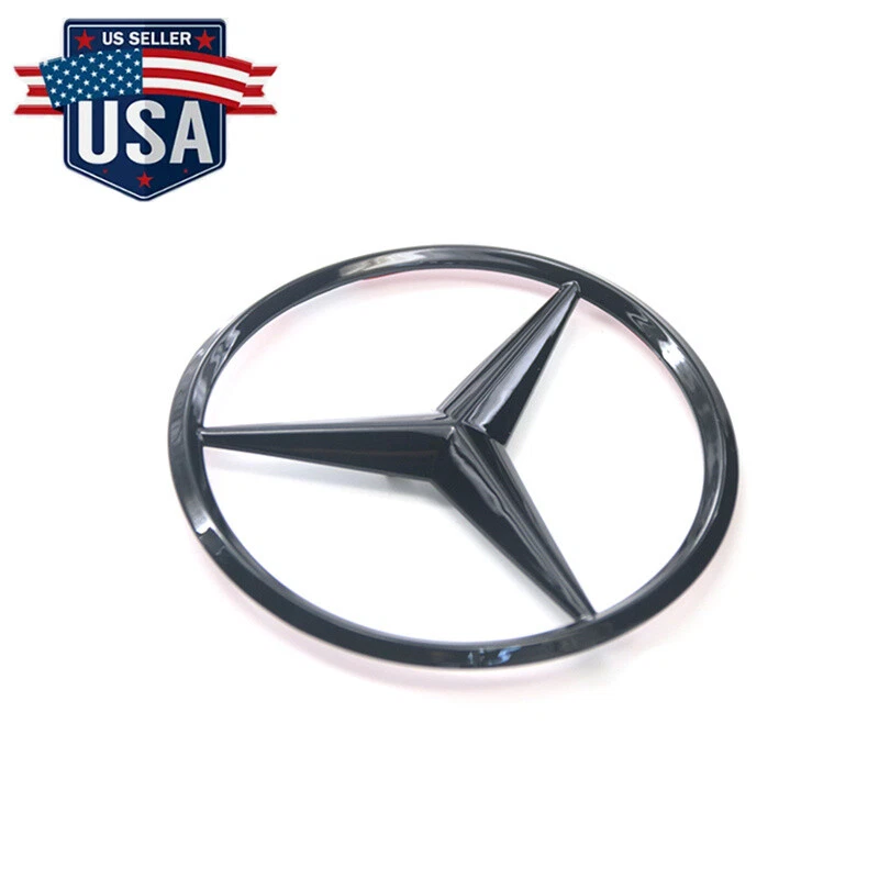 Mercedes-Benz Clase E W213 Negro Brillante Estrella Trasera Insignia E Emblema W213 AMG Clase E Foto 2 de 4