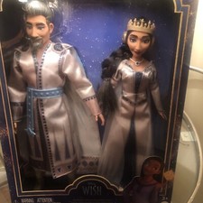 Disney Mattel WISH King Magnifico Queen Amaya Fashion Dolls New with Box